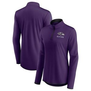Baltimore Ravens Fanatics Branded Women's Worth the Drive Quarter-Zip Top